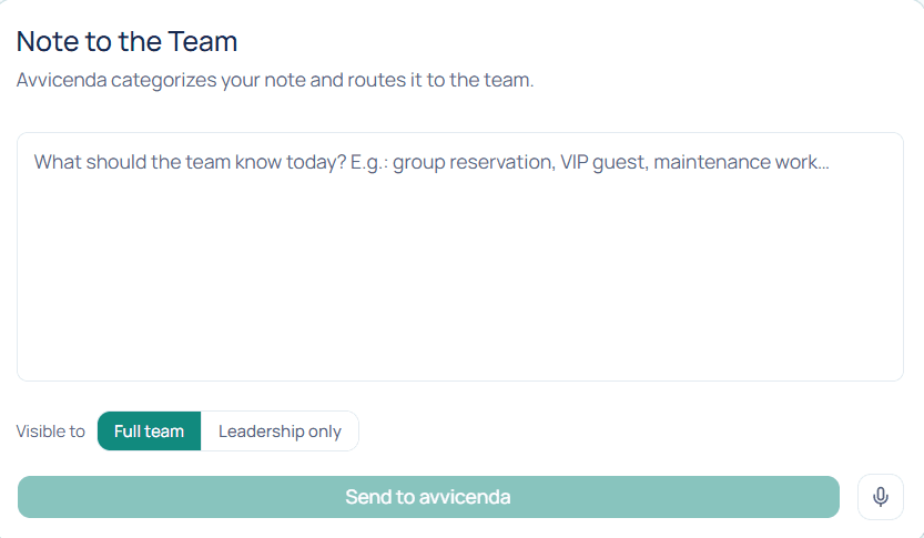 Just speak your shift.